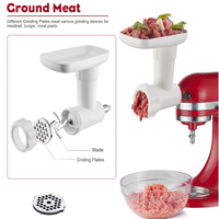 Accessoire hachoir à viande pour batteurs KitchenAid 5QT, hachoir à viande en plastique, poussoir à saucisses, accessoires pour hachoir à viande, fournisseur américain