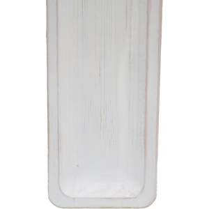 Bandeja de Servir Larga y Estrecha de Madera Parisloft, Blanca, Rectangular, de Madera de Pino, con Asa, Decorativa, para Cocina, Comedor, Centro de Mesa - Product Image 4