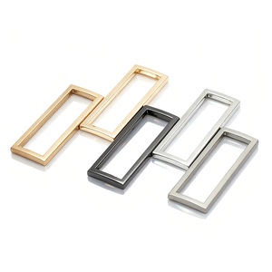 Anneaux en alliage de zinc rectangulaires classiques, robustes et tendance, pour accessoires de sacs à main et quincaillerie de bagages, vente en gros - Product Image 5