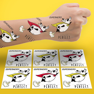 Misura personalizzata 5*5cm impermeabile temporaneo del corpo del tatuaggio adesivo piccolo colore impermeabile personalizzato di trasferimento dell'acqua caratteristica tatuaggio falso - Product Image 3