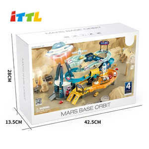 ITTL Idées Cadeaux <span class=keywords><strong>Enfants</strong></span> : Ensemble <span class=keywords><strong>de</strong></span> Jeu d'Aventure Ferroviaire avec Voitures et Piste, Jouet pour Garçons et Filles en Plastique ABS, Âges 2-13 ans - Product Image 5