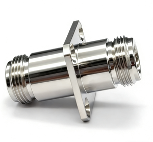 מחבר קואקסיאלי מסוג N-KFKB1, נקבה לנקבה, עם 4 חורים להרכבה על פלאנג, מתאם פינים לתדר גבוה, בסיס למיקרוגל - Product Image 3