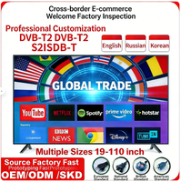 Fabricant OEM ODM Téléviseur d'hôtel 32 40 43 50 55 pouces 4K LCD Android WiFi Smart LED TV avec interface LAN