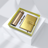 Ensemble cadeau personnalisé avec logo, carnet en cuir PU A5, thermos en acier inoxydable, stylo, coffret cadeau, cadeaux de remerciement pour les employés
