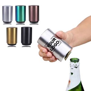 Xdh1887 Stainless Steel Automatic Cap Catcher Push Down <b>Magnetic</b> Metal Beer Bottle Opener - Product Image 1