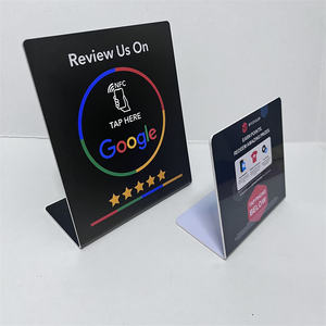 Pantalla de PVC resistente de código Qr para reseñas <span class=keywords><strong>Google</strong></span> 216 Nfc programable <span class=keywords><strong>Google</strong></span> Business Review Card - Product Image 5
