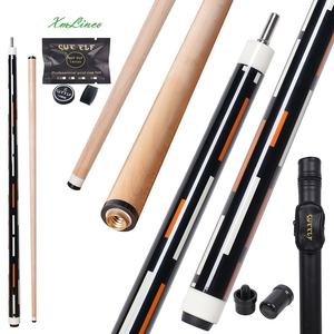 Xmlino हॉट सेलिंग कैरोम क्यू उच्च गुणवत्ता वाले स्टिकर क्यू हार्ड मेपल शाफ्ट vp2 संयुक्त 12 मिमी टिप आकार 1/2 स्प्लिट क्यू - Product Image 5