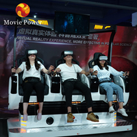 Cinéma VR amusant, jeu de réalité virtuelle, machine de jeu VR 9D, simulateur de mouvement VR 3 places, équipement