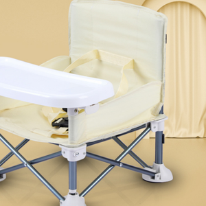 Chaise haute portable moderne pour bébé, pliable, avec ceinture de sécurité, pour l'alimentation des tout-petits, les voyages en voiture, les pique-niques et le camping - Product Image 4
