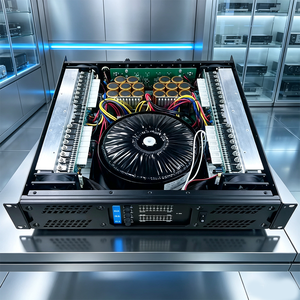 Amplificador de Sistema de Audio Comercial de 4 Canales y 600W Clase H 2U para Escenarios de Clubes y Fiestas - Product Image 1