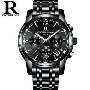 Reloj de Pulsera de Cuarzo para Hombre ONTHEEDGE <span class=keywords><strong>026</strong></span>, Nuevo Modelo, Correa de Acero, Resistente al Agua, Calendario, 24 Horas, para Golf y Actividades al Aire Libre - Product Image 6