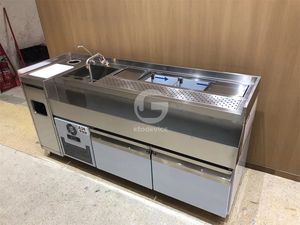 Mostrador Móvil para Barra de Ensaladas, con Equipo para Exhibición de Bebidas Frías - Product Image 6