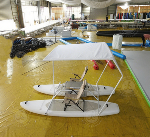 Catamarano Gonfiabile di Lusso con Tettuccio Rimovibile e Sedili Comfort, Pontone Gonfiabile per 2 Persone per <span class=keywords><strong>Pesca</strong></span> e Attività Acquatiche - Product Image 6
