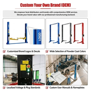 Elevador de coches de 2 postes de 10000 libras, elevador de automóviles de piso libre, elevador de coches de dos postes con placa base de 10000 libras - Product Image 6