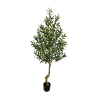 Arbre d'olivier artificiel réaliste en plastique, feuilles naturelles - Écologique, pour intérieur/extérieur, décoration de bureau, maison, événements (hauteur 155-230m)