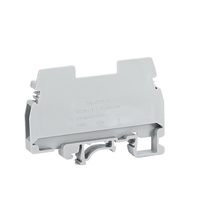 URTK/S PA66 Bloc de bornes à vis gris 0,5-6,0 mm pour fil de cuivre 800V 57A 11-20 AWG Connecteur électrique bipolaire Rail DIN