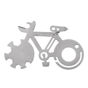 <span class=keywords><strong>Carte</strong></span> d'outil de survie en plein air 10 en 1 cartes ouvre-bouteille cadeau de VTT multifonctionnel - Product Image 1