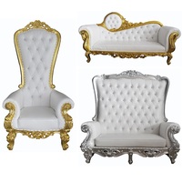 Offre Spéciale chaise antique moderne à dossier haut en cuir PU pour le mobilier d'hôtel en plein air et le parc, y compris l'emballage du courrier