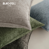 Flauschige Chenille Jacquard-Kissen Polsterbezug modern Luxus massives Überwurf-Kissenetui Wohnzimmer Heimdekoration Hotelzubehör