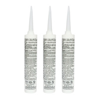 Scellant silicone neutre ignifuge gris 300 ml haute température pour la construction, le travail du bois, l'emballage et les murs extérieurs