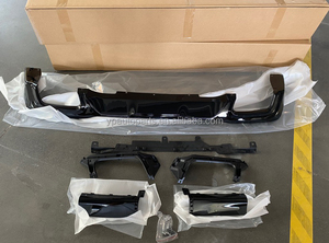 2 Series F44 m235i khuếch tán phía sau vuông với ống xả lời khuyên ABS bóng đen phía sau môi - Product Image 4