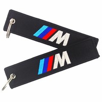 Regalos Personalizados, Llavero Bordado con Logotipo Personalizado, Llavero Tipo Jet Tag Bordado, Llavero de Tela Tejida con Logotipo de Diseño Personalizado al por Mayor