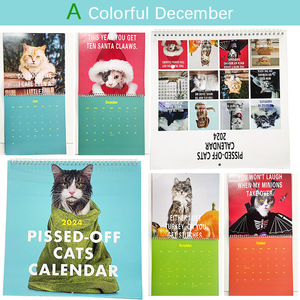 2026 Pissed-Off Cats admite decoraciones de escritorio personalizadas para personalizar calendarios - Product Image 4