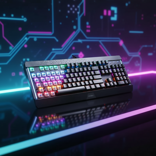 Lk169 DAREU Full Size Programmable Mechanical Keyboard for Desktop/Laptop Gaming Wired LED Backlight Dual-Color Annotated Keys