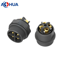Faisceau de câblage extérieur 25A, fixation par vis 4 broches, connecteur mâle-femelle étanche IP68 à 4 broches