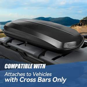 Muestra Gratuita, OEM Personalizado, Caja de Almacenamiento Impermeable para Techo de Auto, de PVC, Universal, de 21 Pies Cúbicos, para Equipaje - Product Image 6