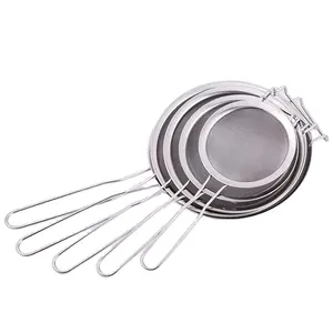 Stainless Steel Frying Oil Strainer French Fries Fine Small Mesh Screen Sieve Flour Strainer