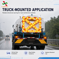 Module de signalisation lumineuse à LED ambre étanche IP68, 55 LED, 12V 24V, pour le contrôle de la circulation monté sur camion