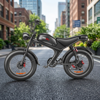 Moped Emoko C93 2000W à double moteur, batterie 23Ah, pneus larges, vélo électrique à suspension intégrale, freins hydrauliques, vitesse maximale 45 km/h, autonomie 60 km