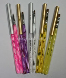 Pincel de pelo Kolinsky con mango de plástico para gel de uñas (arte), herramientas artísticas, tacto artístico, pinceles para artistas, trazos fáciles, Kolinsky - Product Image 6