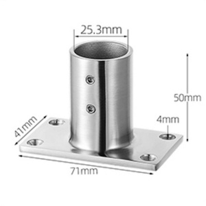 Conector de Soporte para Tubos de Acero Inoxidable con Múltiples Especificaciones Disponibles, Piezas de Fundición a Presión Integradas - Product Image 1