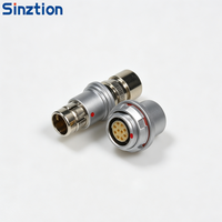 Conector de Aviación Impermeable Macho y Hembra F102, Compatible con el Conector Circular de Desconexión Rápida Fischer, Corto
