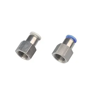 Série PCF rosca fêmea reta conector pneumático Tubo de Ligação Rápida Fittings