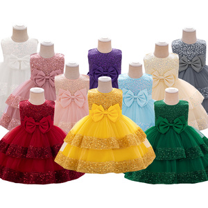 <span class=keywords><strong>Robe</strong></span> de Soirée Fleurie Meiqiai pour Bébés Filles, <span class=keywords><strong>Robe</strong></span> Formelle Blanche à Paillettes pour Anniversaires d'Enfants, Jolies Robes de Première <span class=keywords><strong>Communion</strong></span> à Nœud L2220XZ - Product Image 3