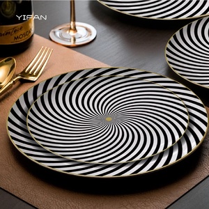 Fine Bone China 4pcs Plate Set Art Decor <b>Dinnerware</b> Modern Dinner Set Dessert Dinner Plate Turkish <b>Dinnerware</b> for Wedding - Product Image 1