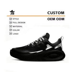 Zapatillas Deportivas Planas con Cordones, Modernas, con Punta, Personalizables con Logotipo, Ligeras, Transpirables, para Maratón, Verano, para Hombre - Product Image 1