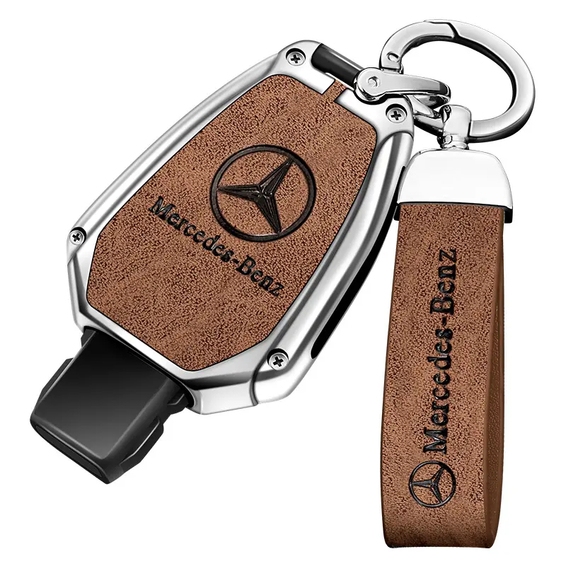 Fit for Benz new styling car brand custom logo zinc alloy car key fob case remote key shell case cover