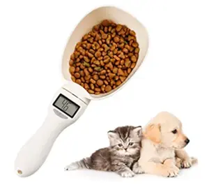 Cuchara Digital desmontable multifunción, herramienta de alimentación para perros y gatos, báscula de pesaje de alimentos