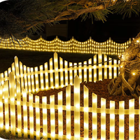 Nouvelles lampes LED rechargeables à intensité variable en plastique coloré pour clôtures extérieures/intérieures, indice de protection IP44, longueur 4 m, pour jardins, cours, décorations