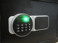 WOMA W-30S Mini Stahl-Sicherheitsschlüsselsafe mit Digitalem Codeschloss Einbruchalarm Batteriebetrieben Wandmontage