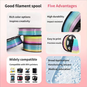 Filamento PLA para Impresora 3D, Luminoso, Arcoíris, 1.75mm, Brillo Duradero, Multicolor Opcional, Compatible con la Mayoría de las Impresoras - Product Image 6