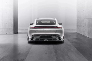 Diffuseur de pare-chocs avant en fibre de carbone ZNDR à visser pour Porsche Taycan Sport Turismo 2021 Kit carrosserie amélioré - Product Image 5