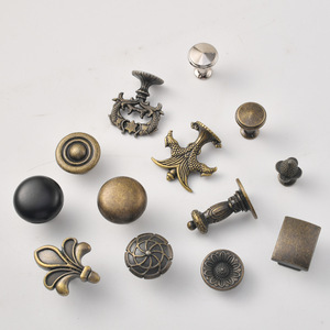 Furniture Handle And <b>Knob</b> Zinc Alloy Chinese Style Novelty Shape Drawer Cabinet <b>Door</b> Single Hole Durable Plating - Product Image 2
