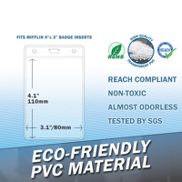Offre Spéciale personnalisé étanche en plastique Pvc pochette transparente ID carte de crédit porte-badge pour les entreprises