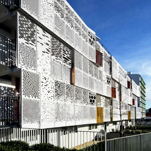 Panel de Revestimiento de Pared de Aluminio Contemporáneo con Recubrimiento en Polvo Anticorrosión para Exteriores de Edificios - Product Image 1