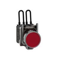 Indicateur à bouton-poussoir rond rouge PLC XB4BW24B5, trou de montage de 22,5 mm, LED universelle, 24 V, boîtier métallique, bornes à vis, termina